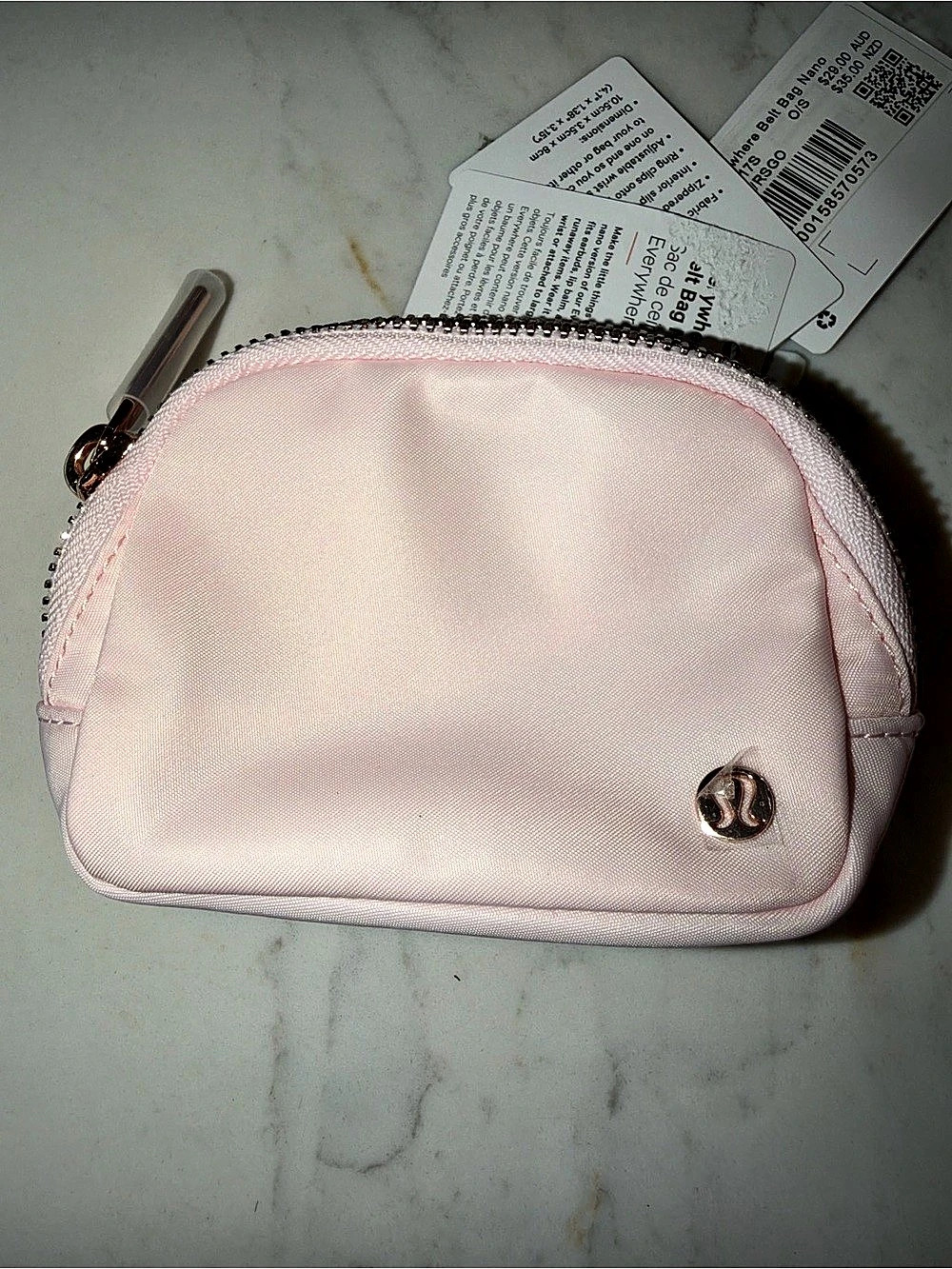 lululemon Everywhere Belt Bag Nano Pink Pearl